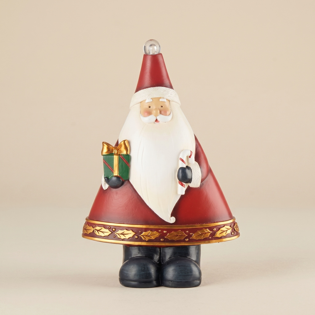 Babbo natale con led Allegria delle feste h.23cm