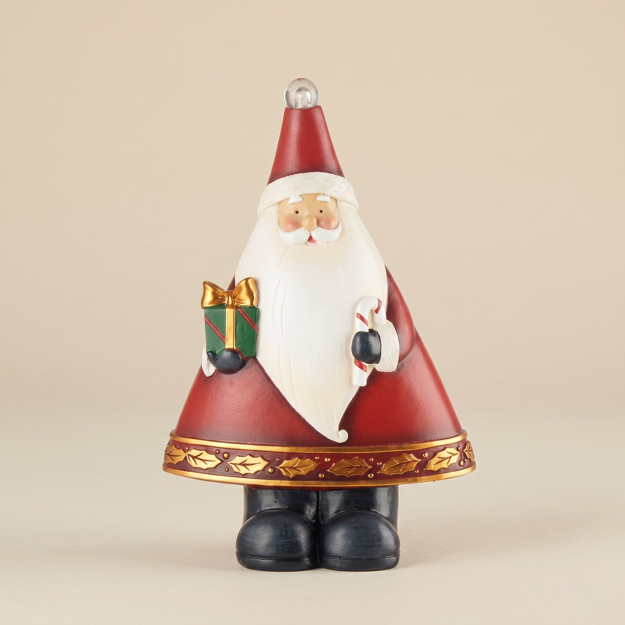 Babbo natale con led Allegria delle feste h.23cm