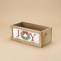Cassetta Decorativa Natalizia in Legno “JOY” 26cm