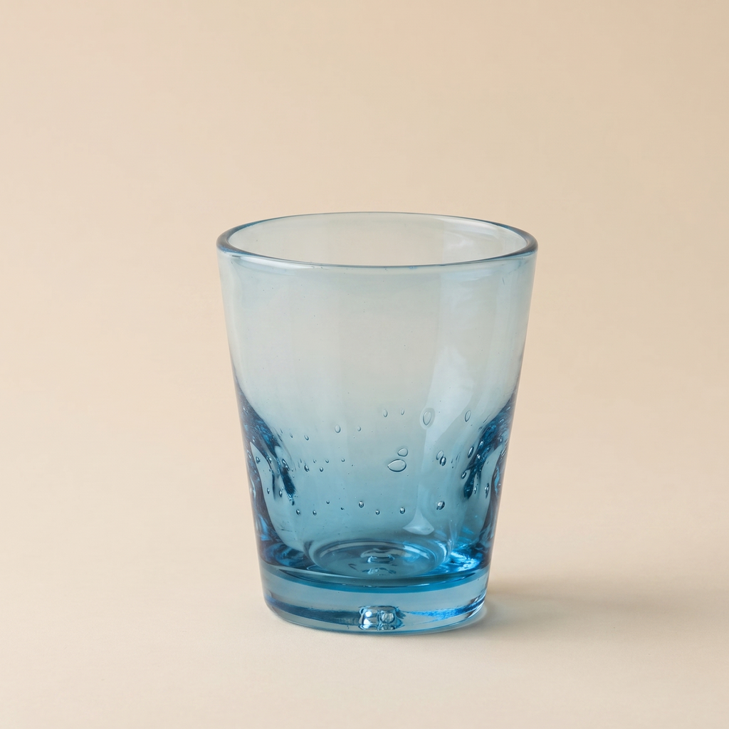 Bicchiere in vetro soffiato Memento Dune Glass Turquoise