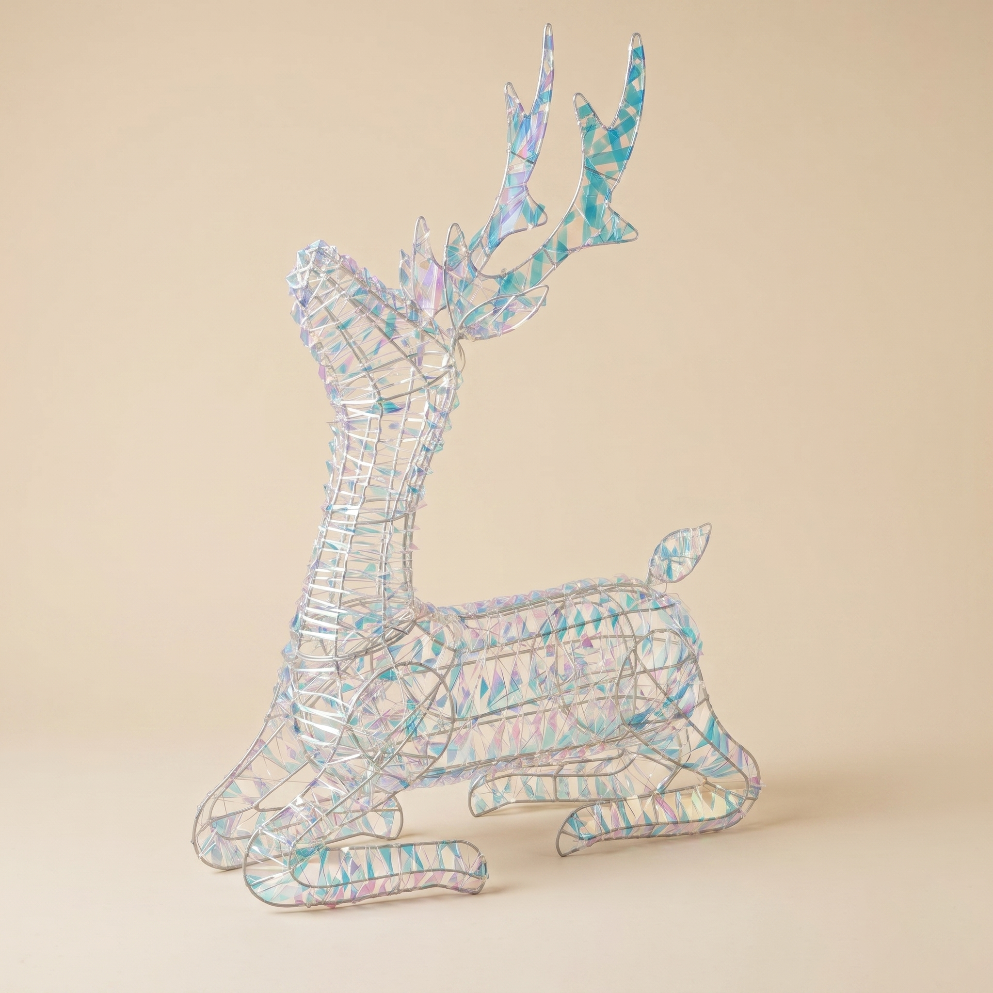 Renna seduta led "Sogno d'inverno Princess" h.78
