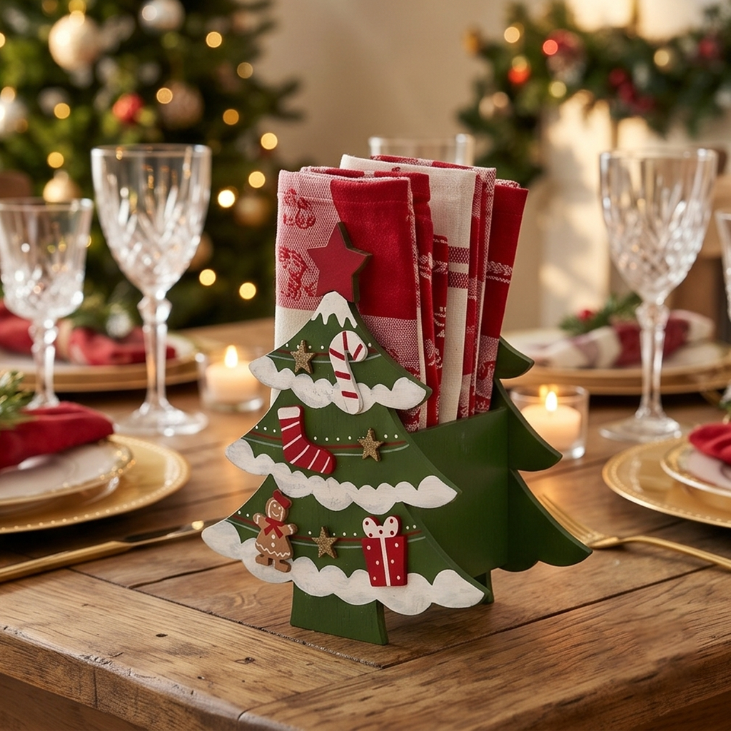 Contenitore albero natale verde