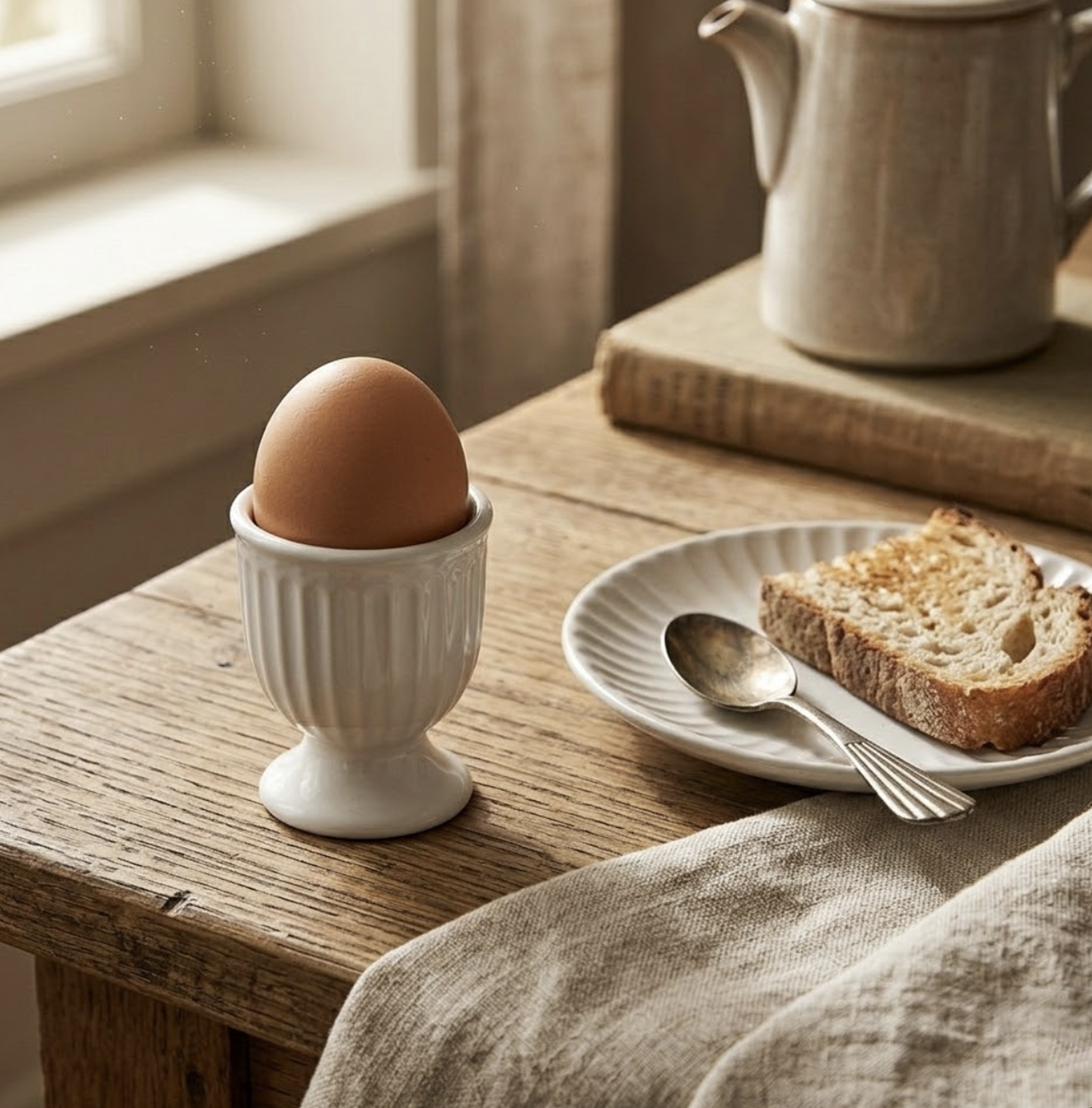 Porta uovo Alice bianco