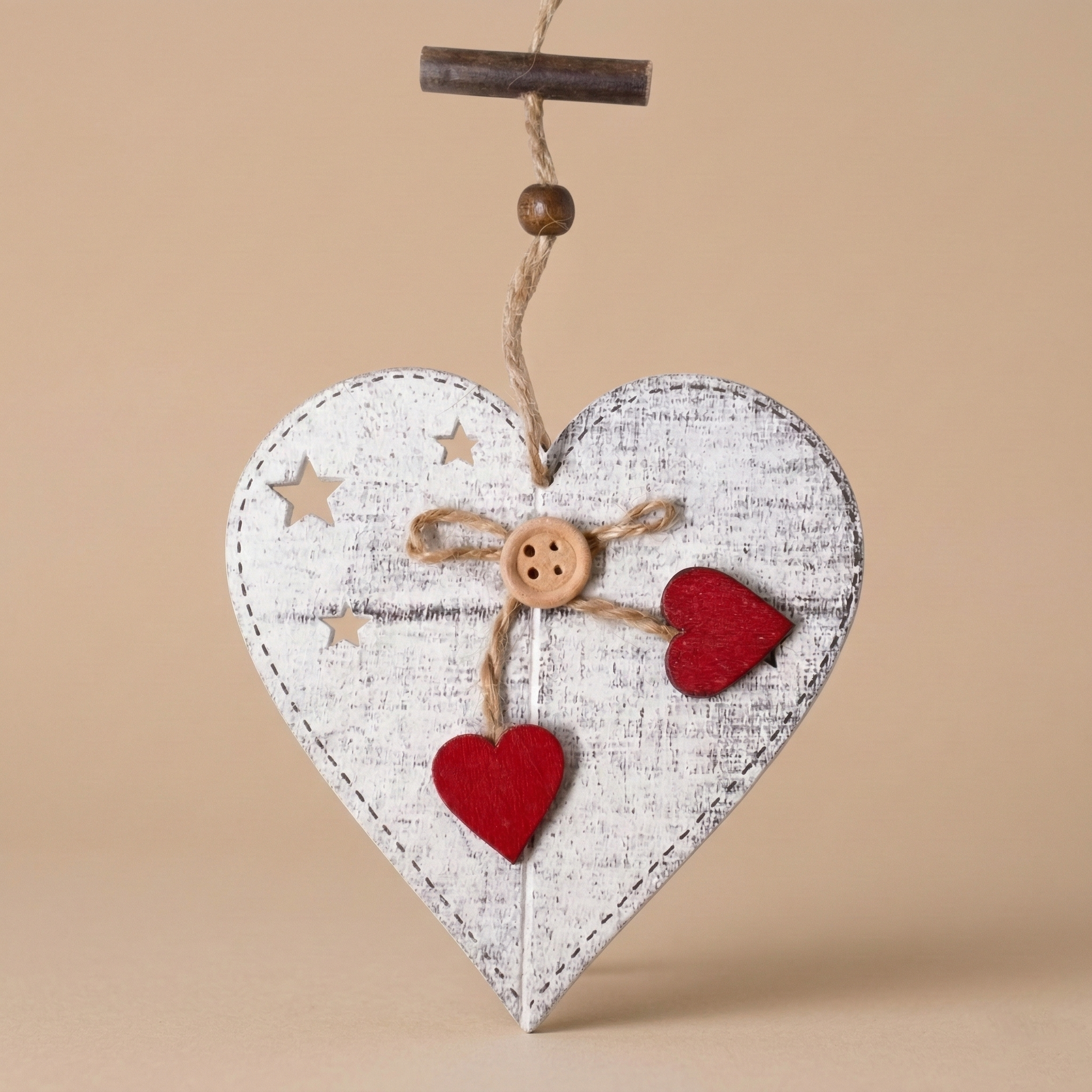 Decoro cuore bianco
