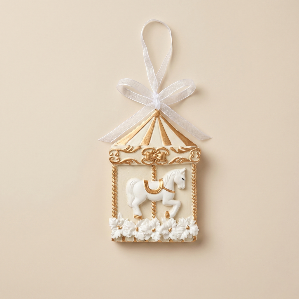 Decorazione "Natale in festa" cavallo giostra