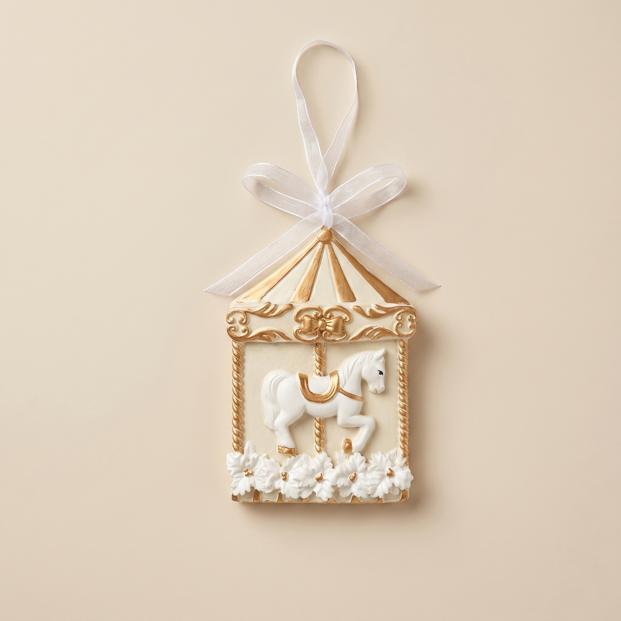 Decorazione "Natale in festa" cavallo giostra