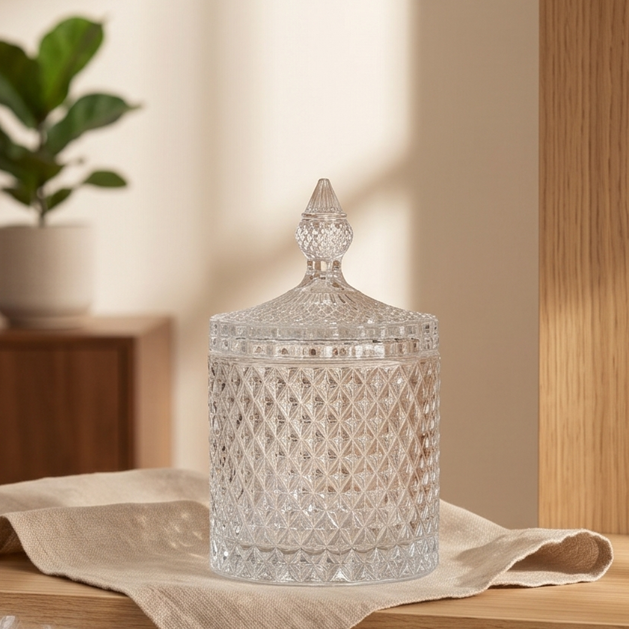 Barattolo rombi arabesque h.17,5