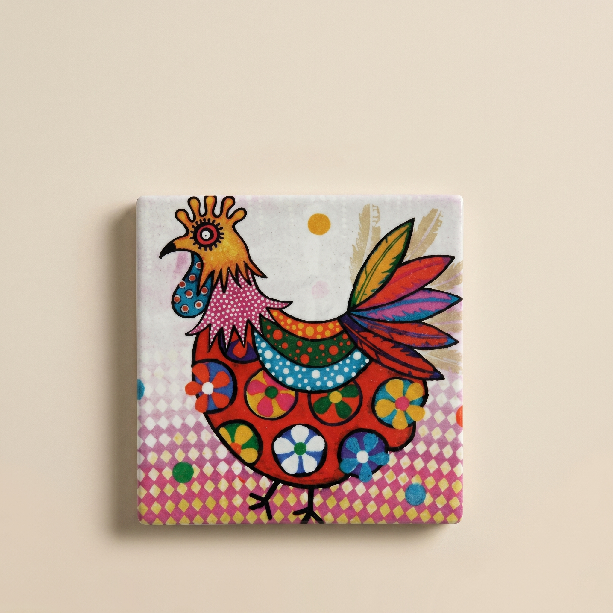 Sottobicchiere Smile gallina Peggie