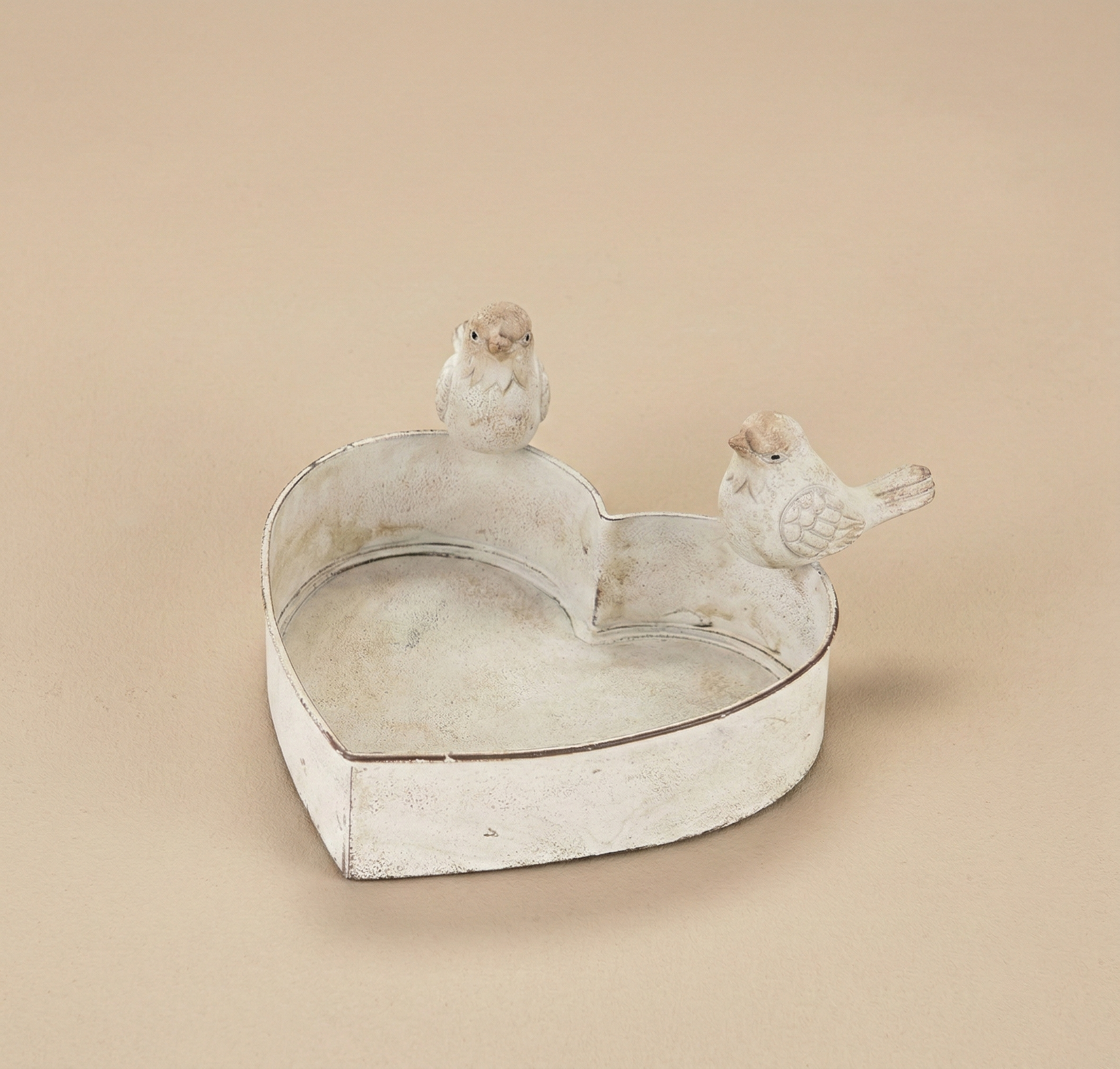 Cestino cuore uccellini Vassoio decorativo