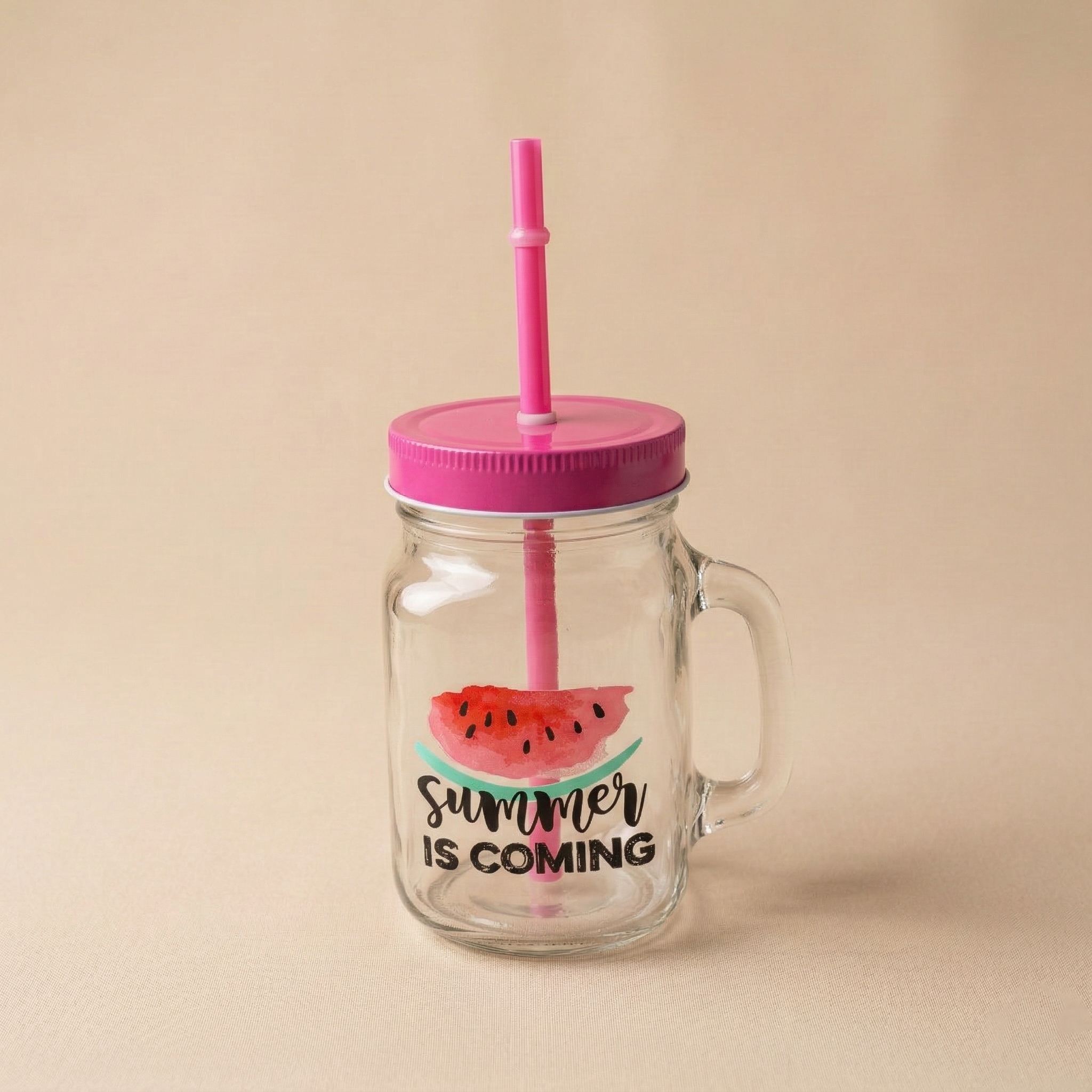 Barattolo con cannuccia