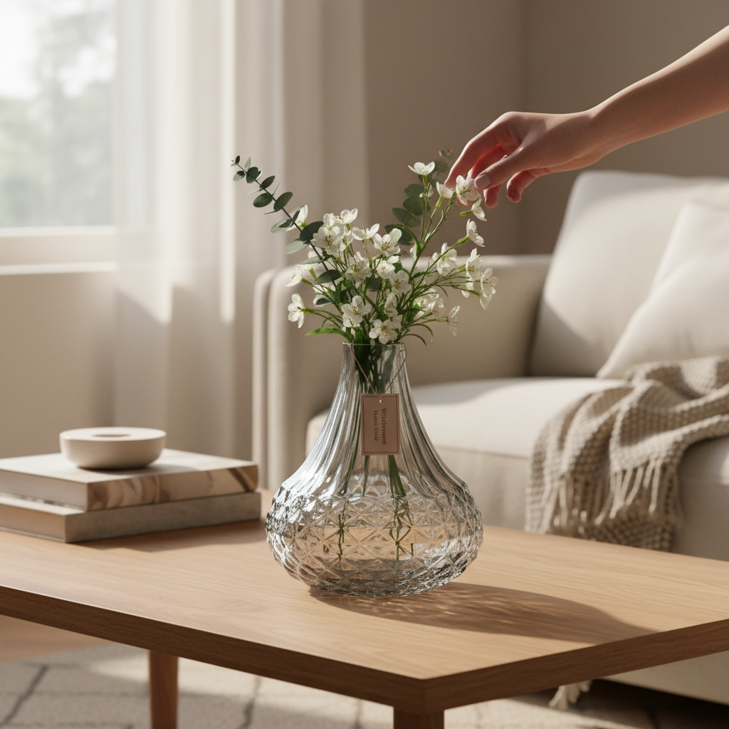 Vaso con decori h.15