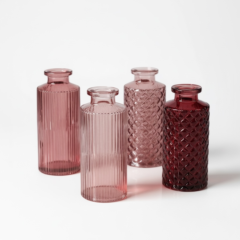 Set 4 vasetti vetro Vaso vetro