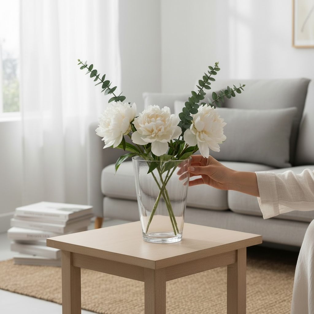 Vaso svasato h.26cm Vaso vetro