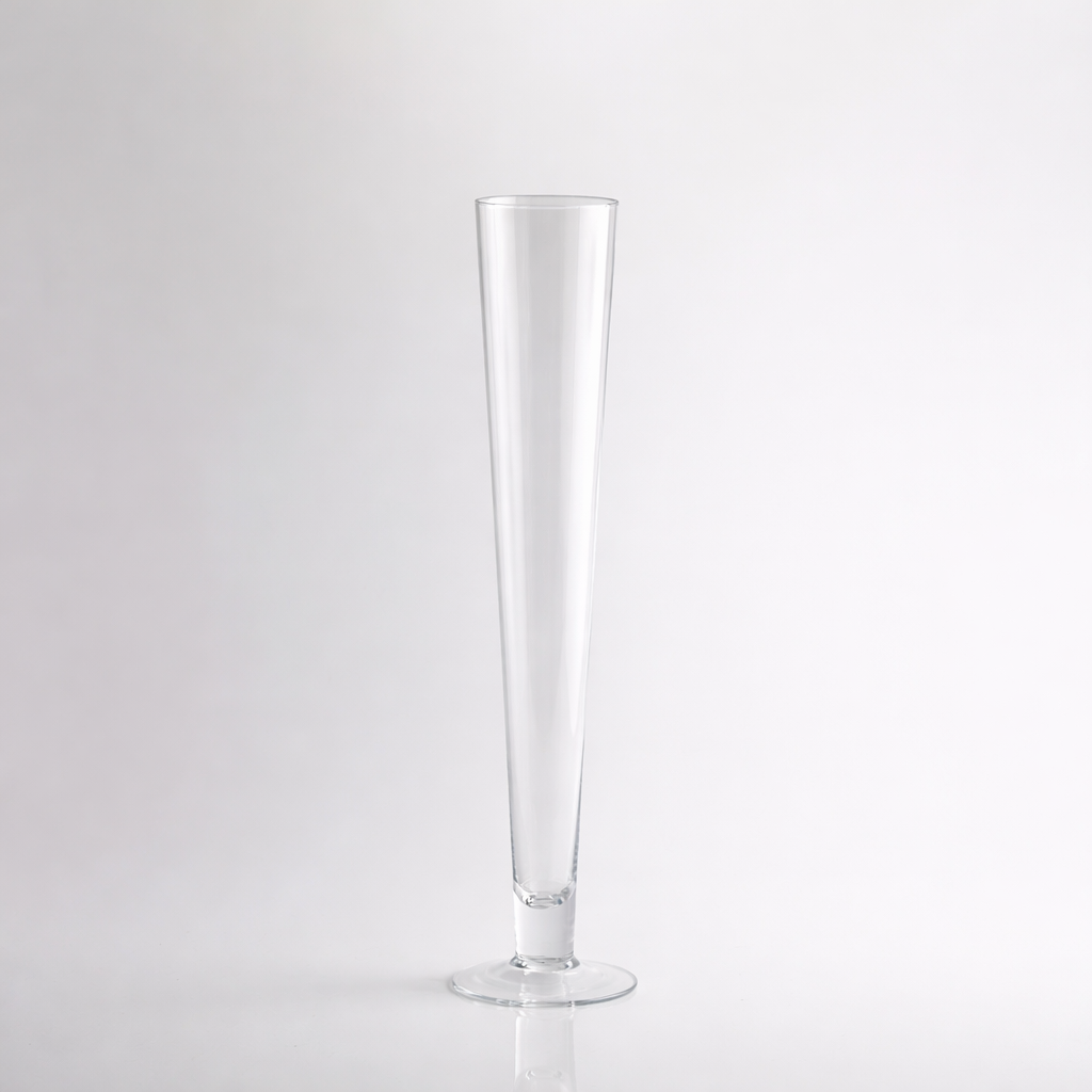 Vaso piedistallo h.60cm Vaso vetro