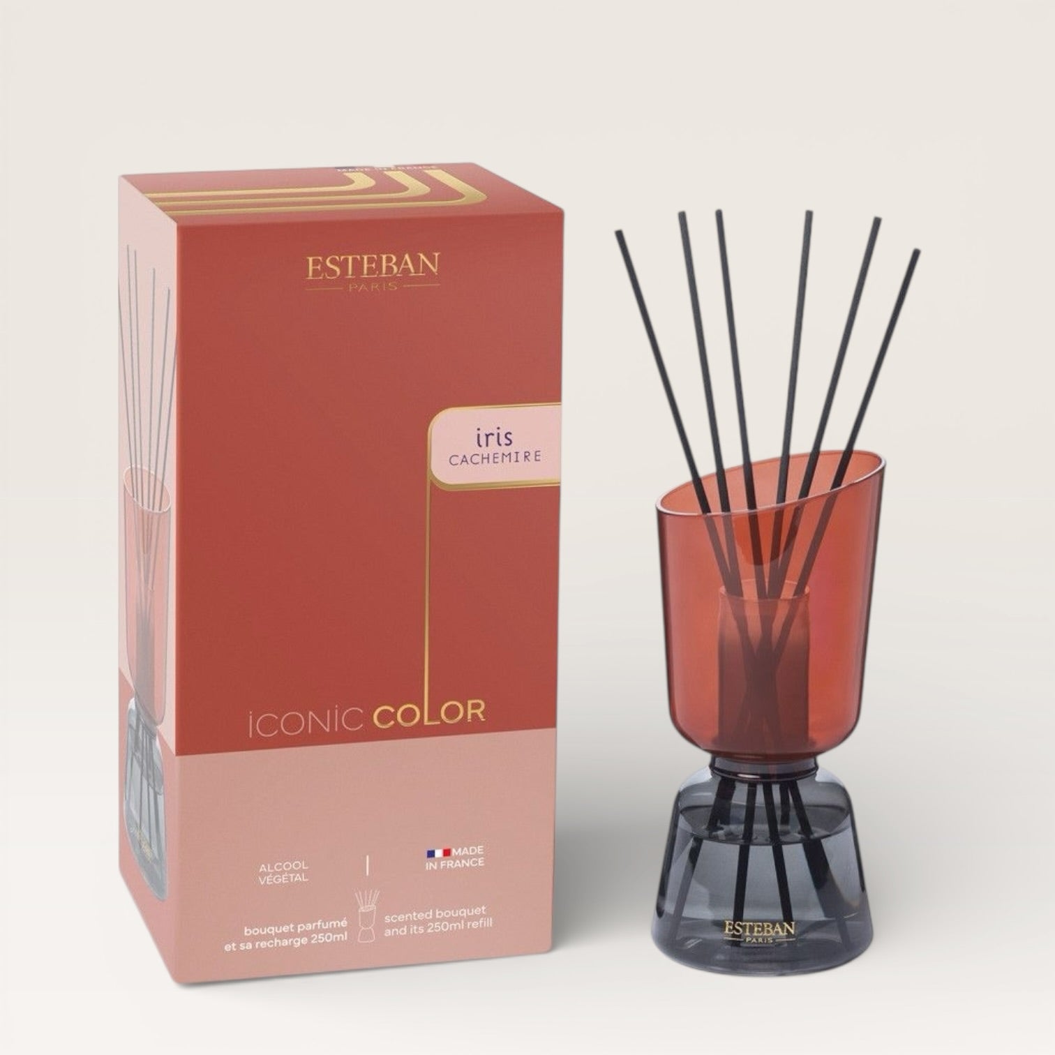 Bouquet profumato ricaricabile ’Iconic Color’ 250ml Iris Cachemere Essenza per ambiente