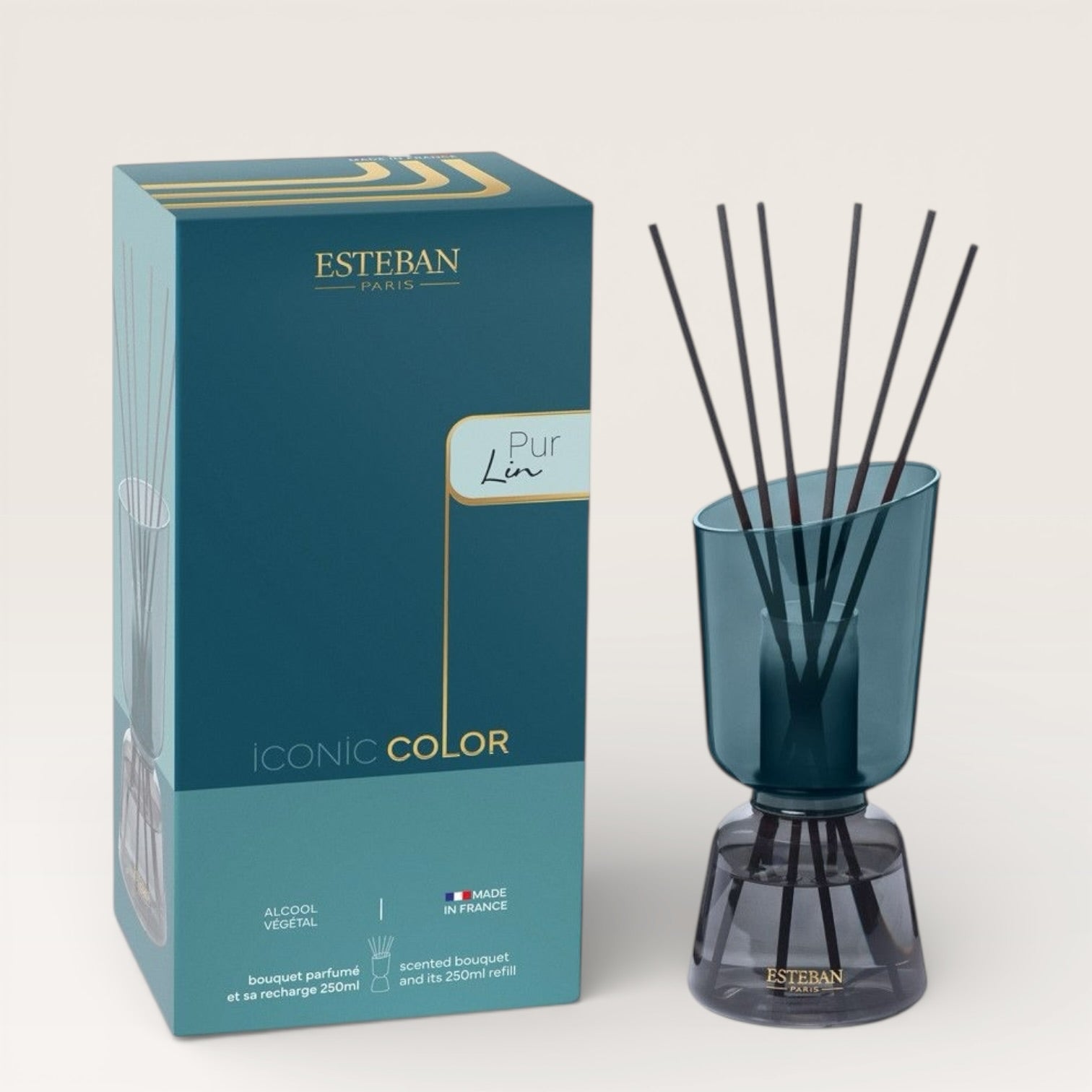Bouquet profumato ricaricabile ’Iconic Color’ 250ml Pur Lin Diffusore ambiente