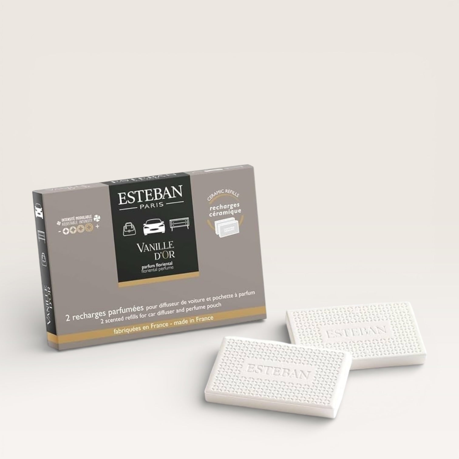Set 2 ricariche auto Vanille d'or