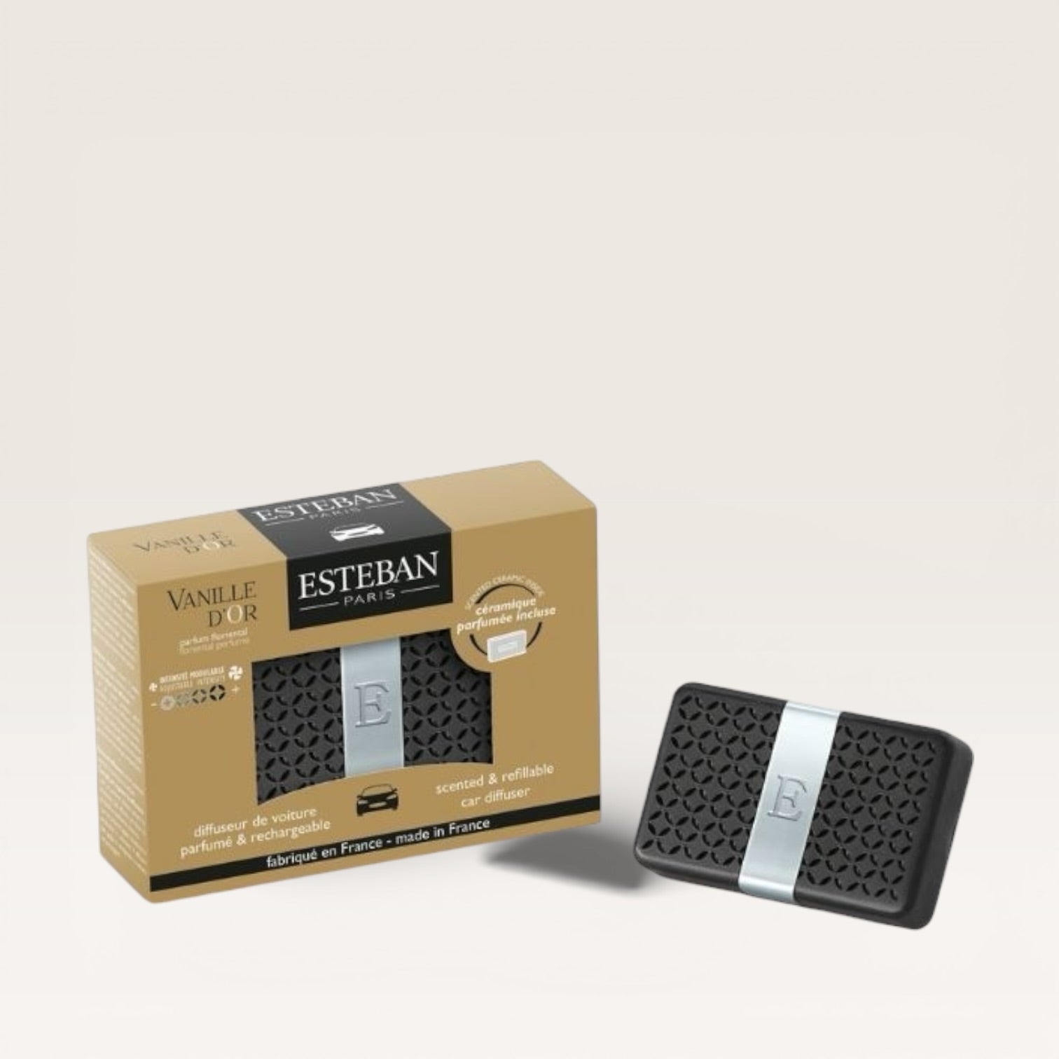 Diffusore auto ricaricabile Vanille d'or