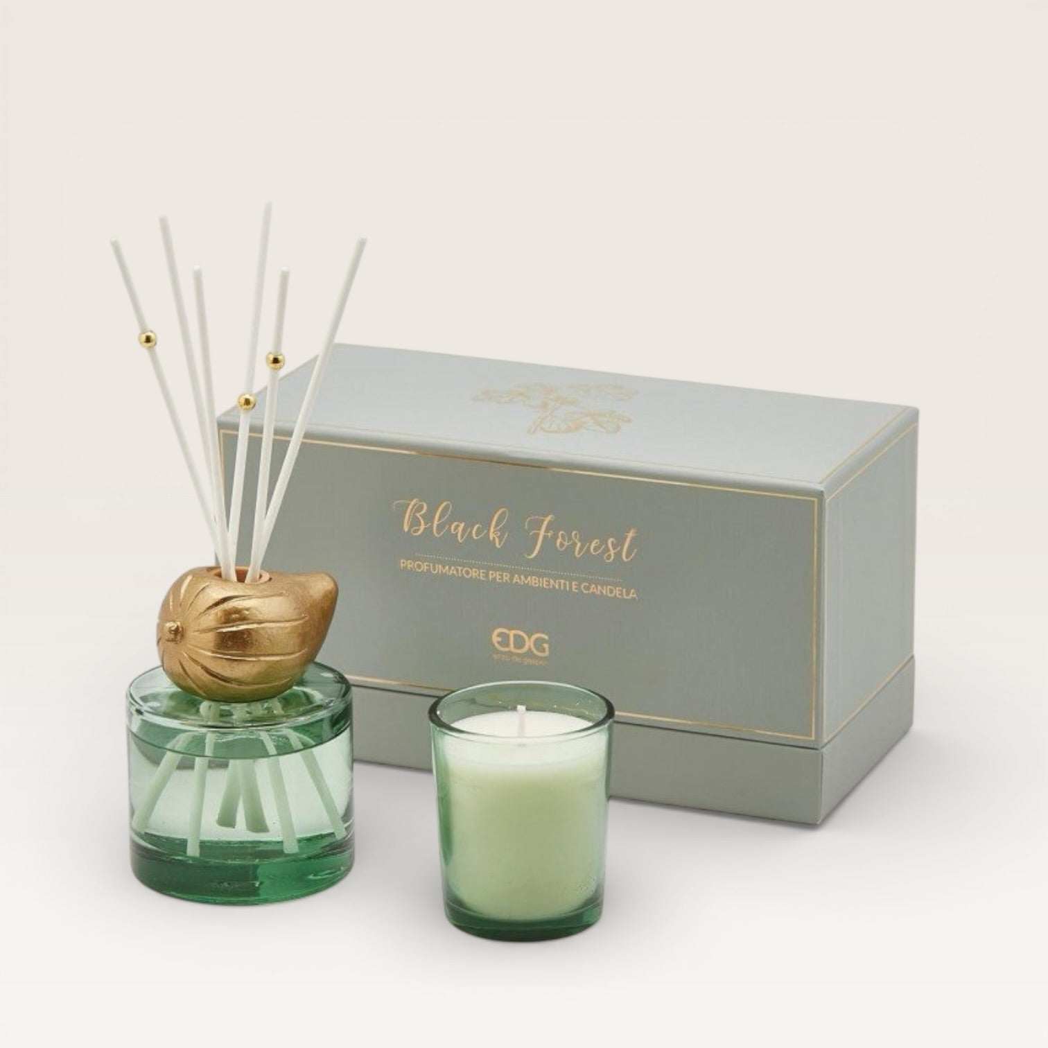 Set diffusore Ambienti & candela Fruit Foresta nera Diffusore essenza