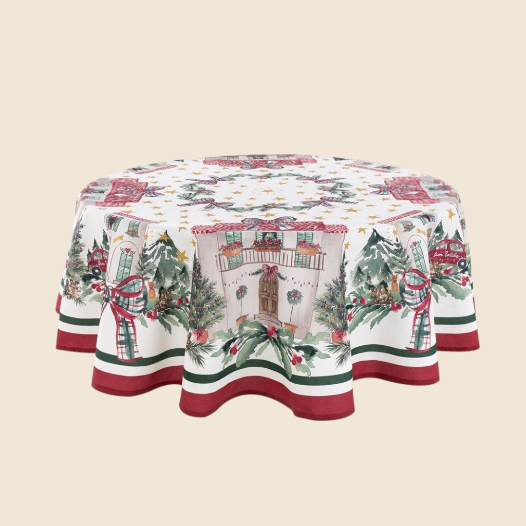 Tovaglia "Natale italiano" ø 165cm - LB HOME