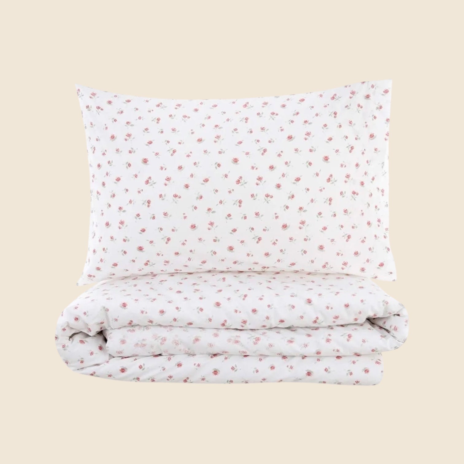 Parure copripiumino "Floret full" rosa