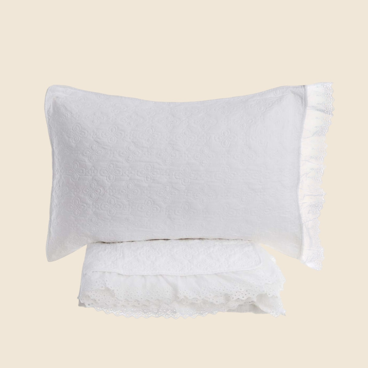 Set trapunta e copriguanciali "Diamante"