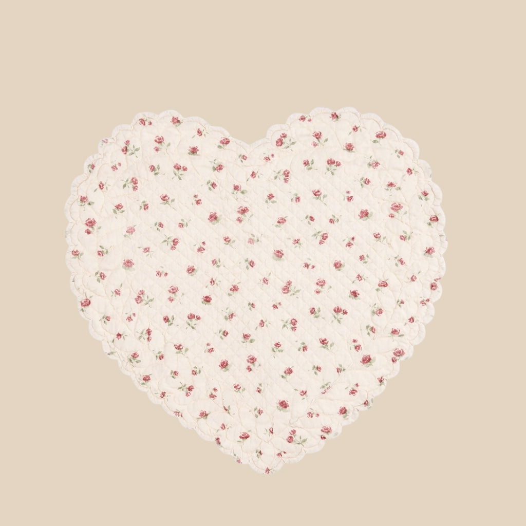 Tovaglietta cuore "Floret Full" rosa
