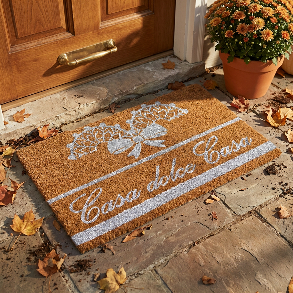 Zerbino cuori casa dolce casa