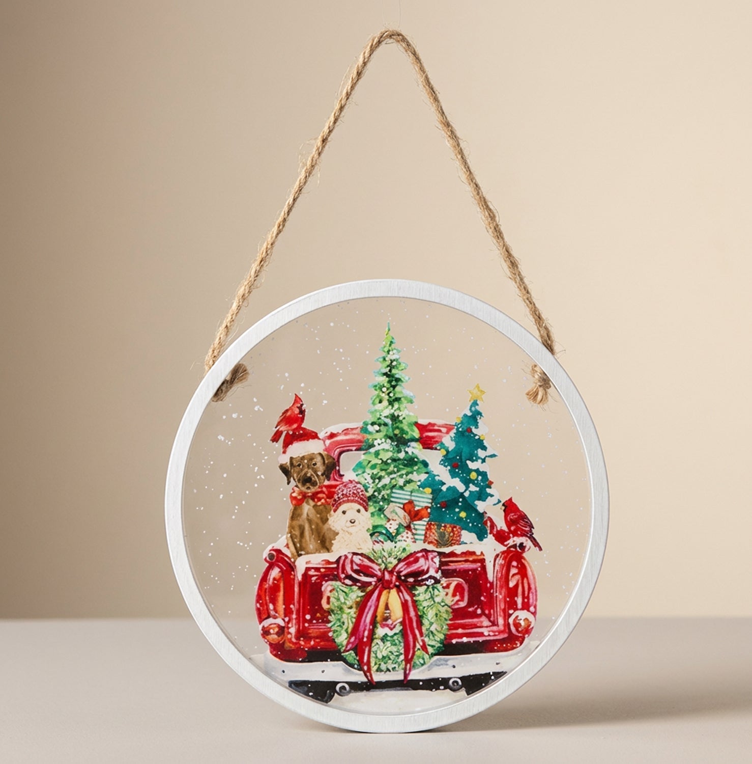 Quadro tondo Christmas Decoro Natale