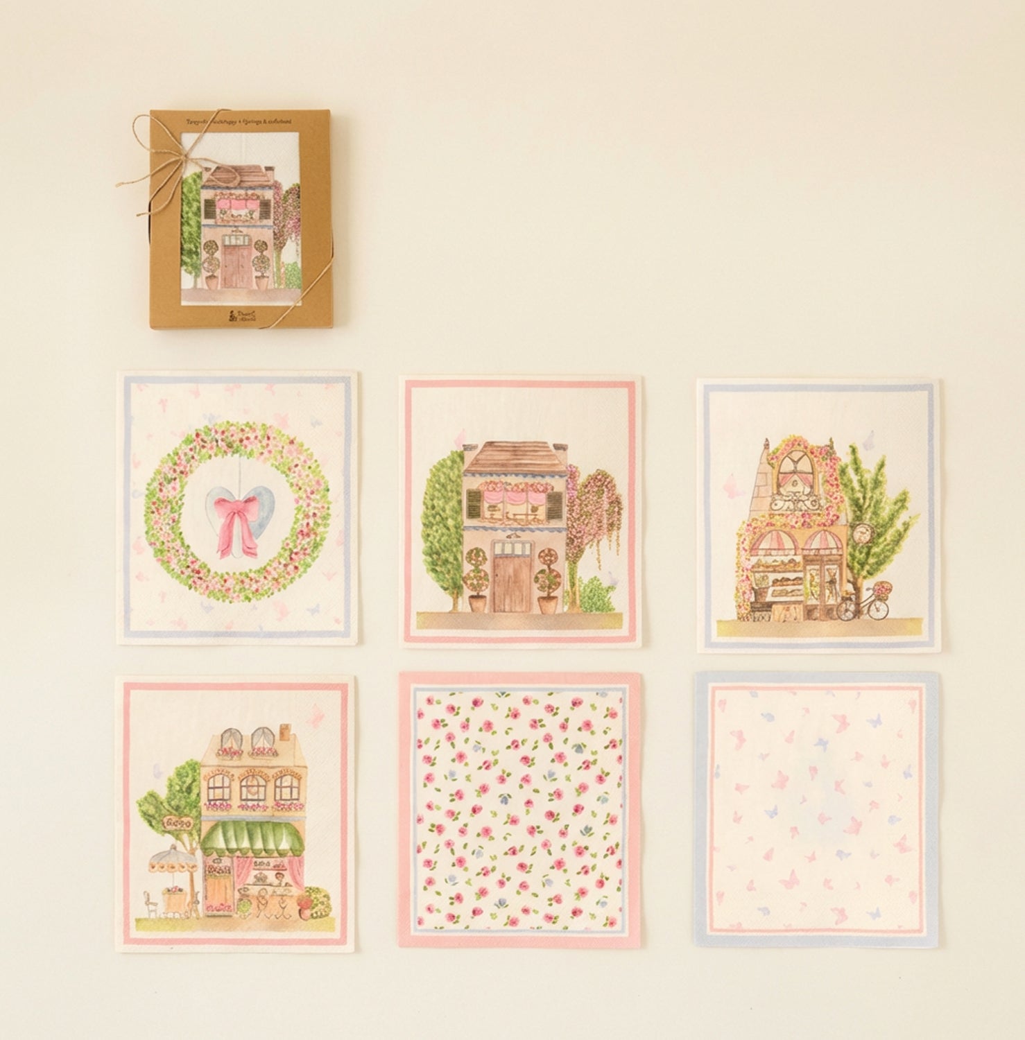 Set 6 spugne cellulosa La vie en rose Spugne
