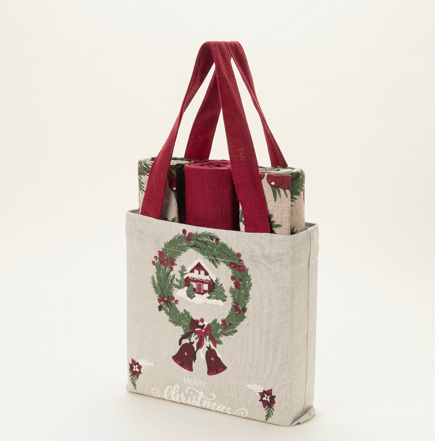 Set borsa con 3 strofinacci Idee regalo