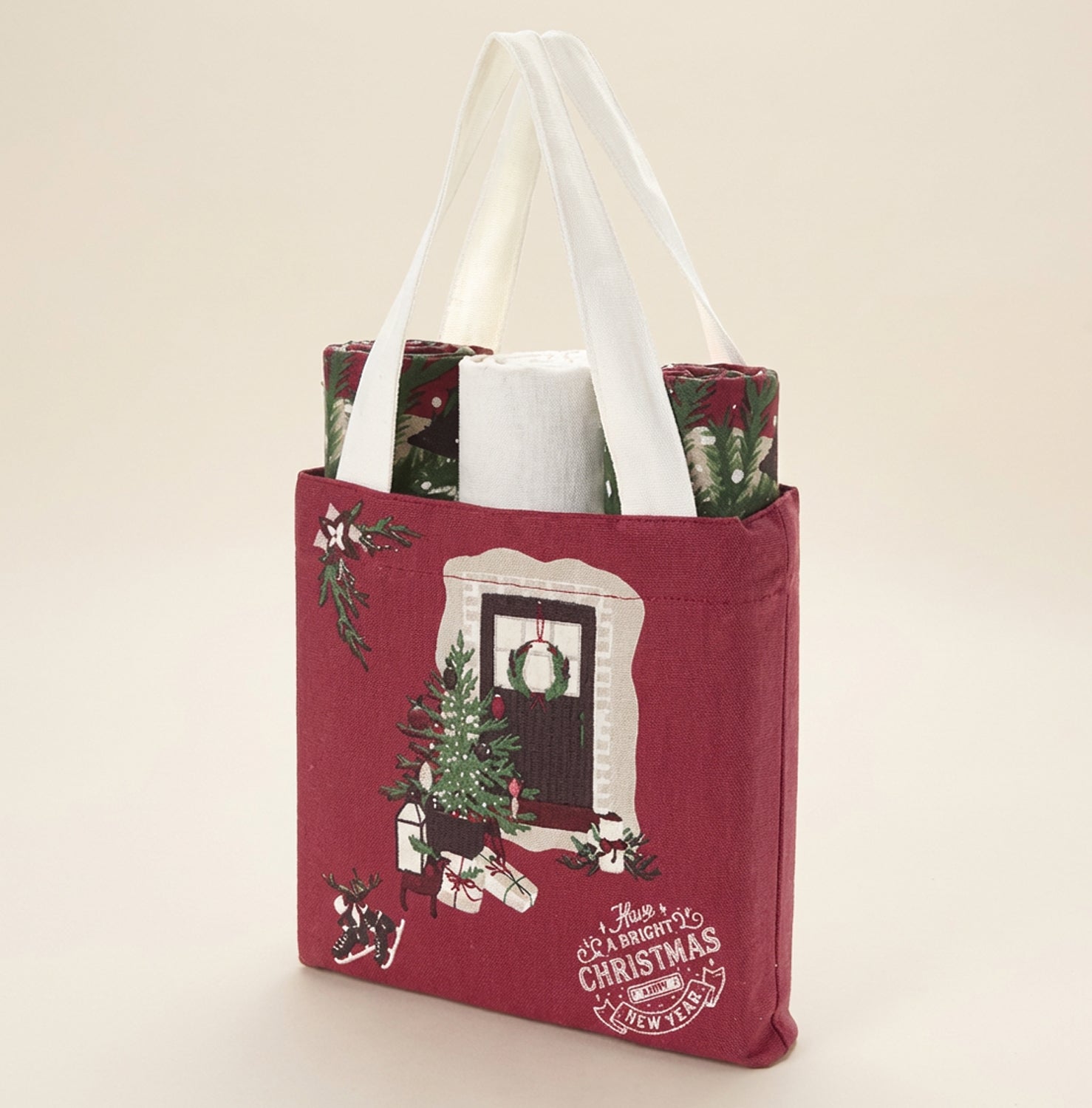 Set borsa con 3 strofinacci Idee regalo