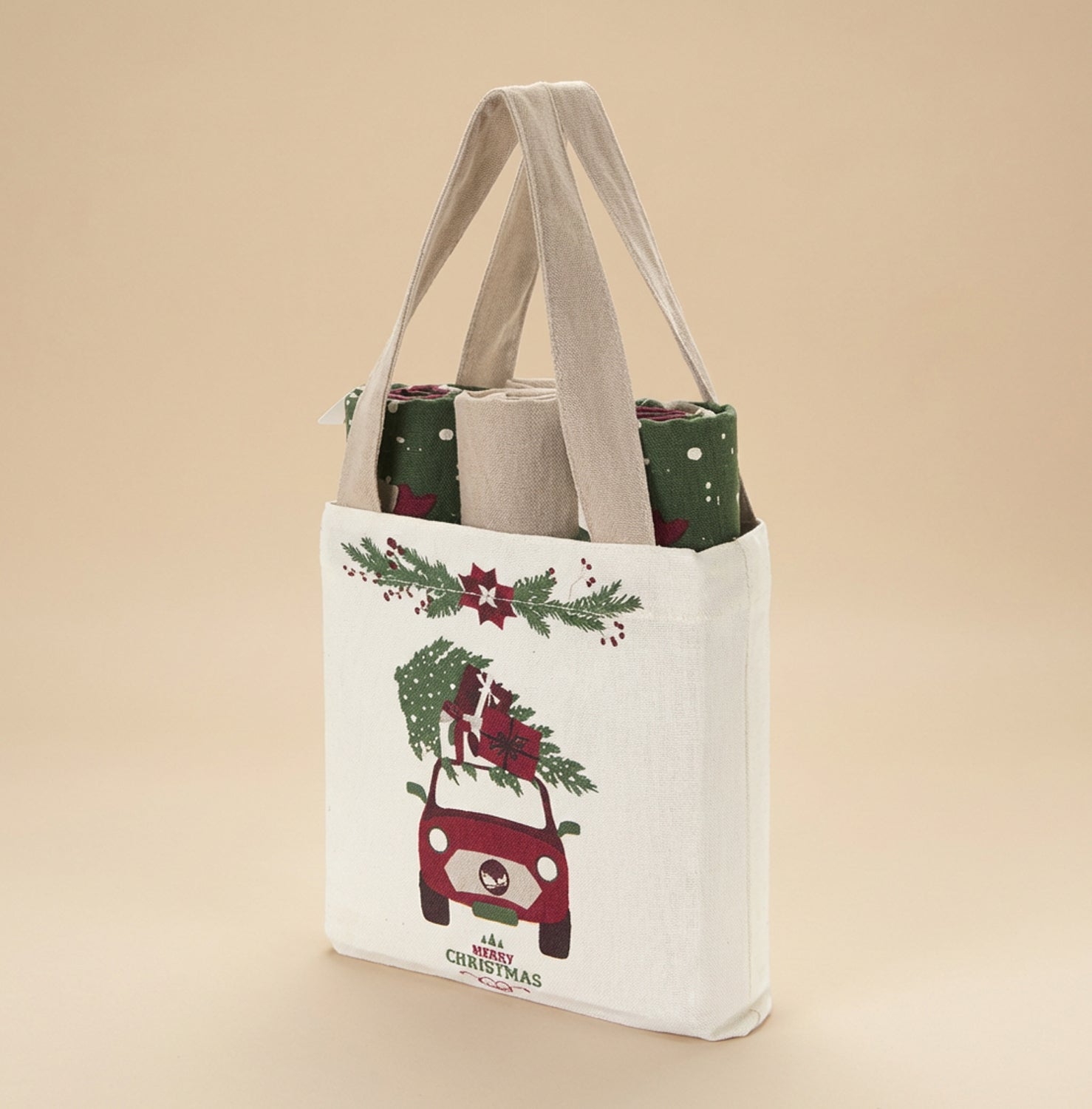 Set borsa con 3 strofinacci Idee regalo