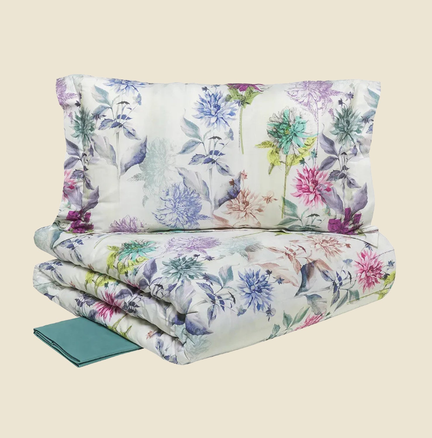 Parure copripiumino matrimoniale "Destiny salvia"