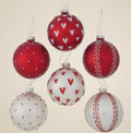 Set 6 sfere Herzilein Addobbi Natale