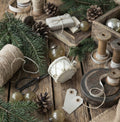 Tamburo avorio Decoro Natale
