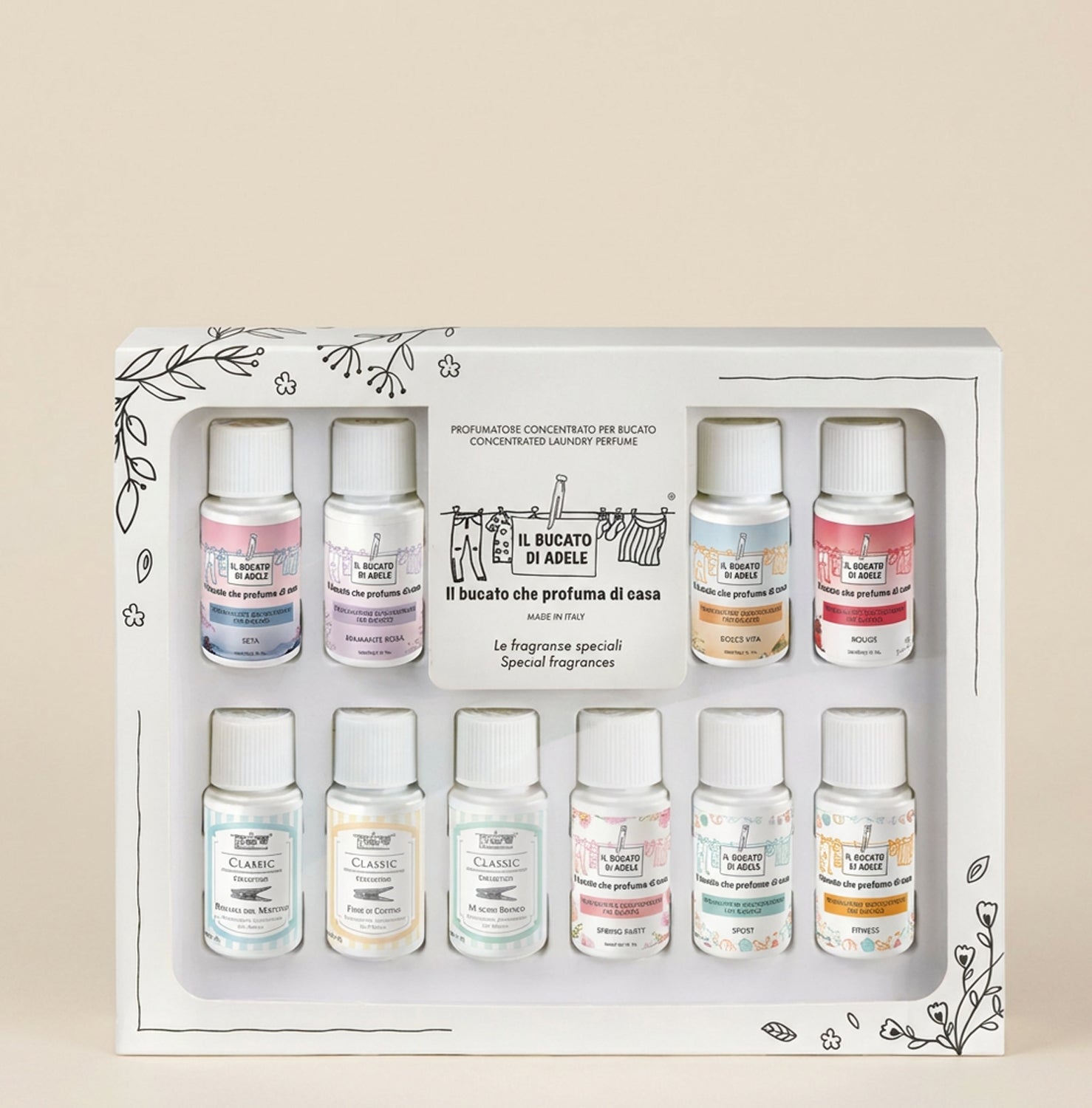 Il bucato di Adele cofanetto 10 fragranze speciali 20ml