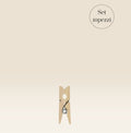 Set 10 clip legno Confezione