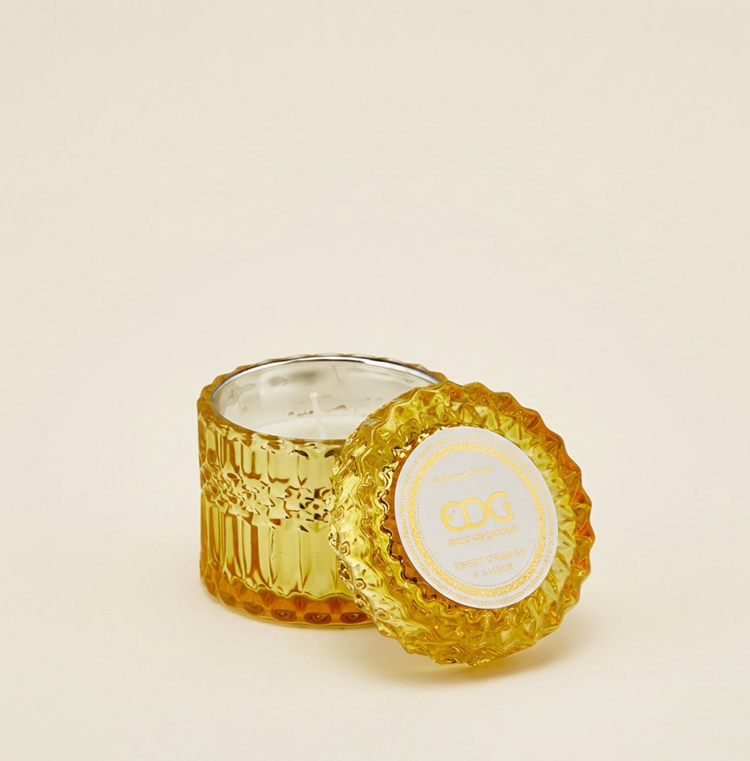 Candela Crystal Orange & Amber Candela