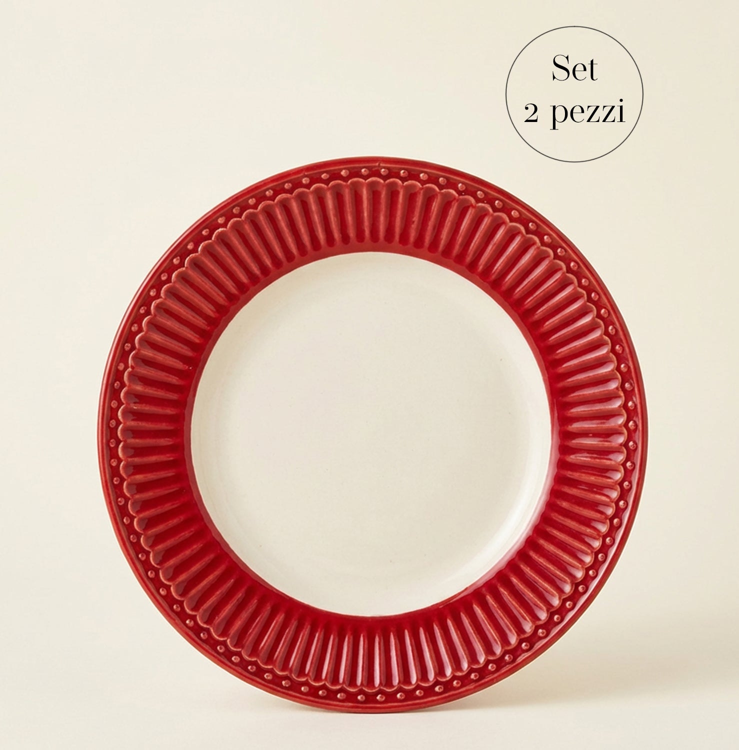 Set 2 piatti fondi Alice