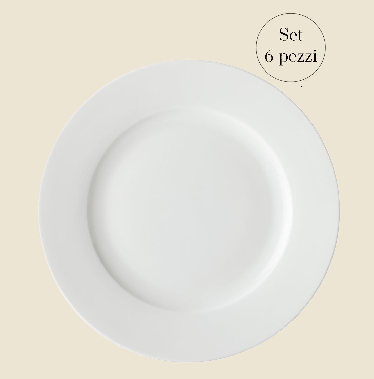 Set 6 piatti piani "Falda"