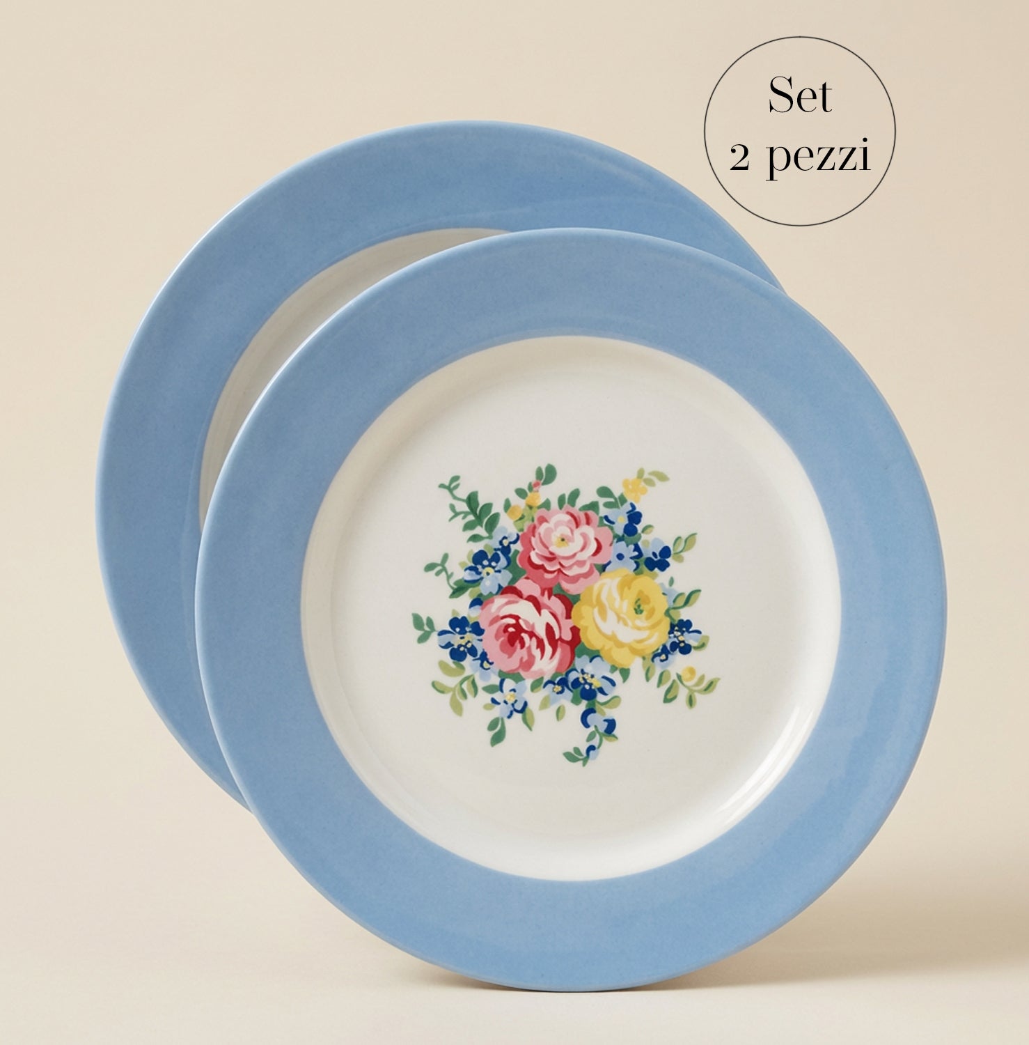 Set 2 piatti piani Laura