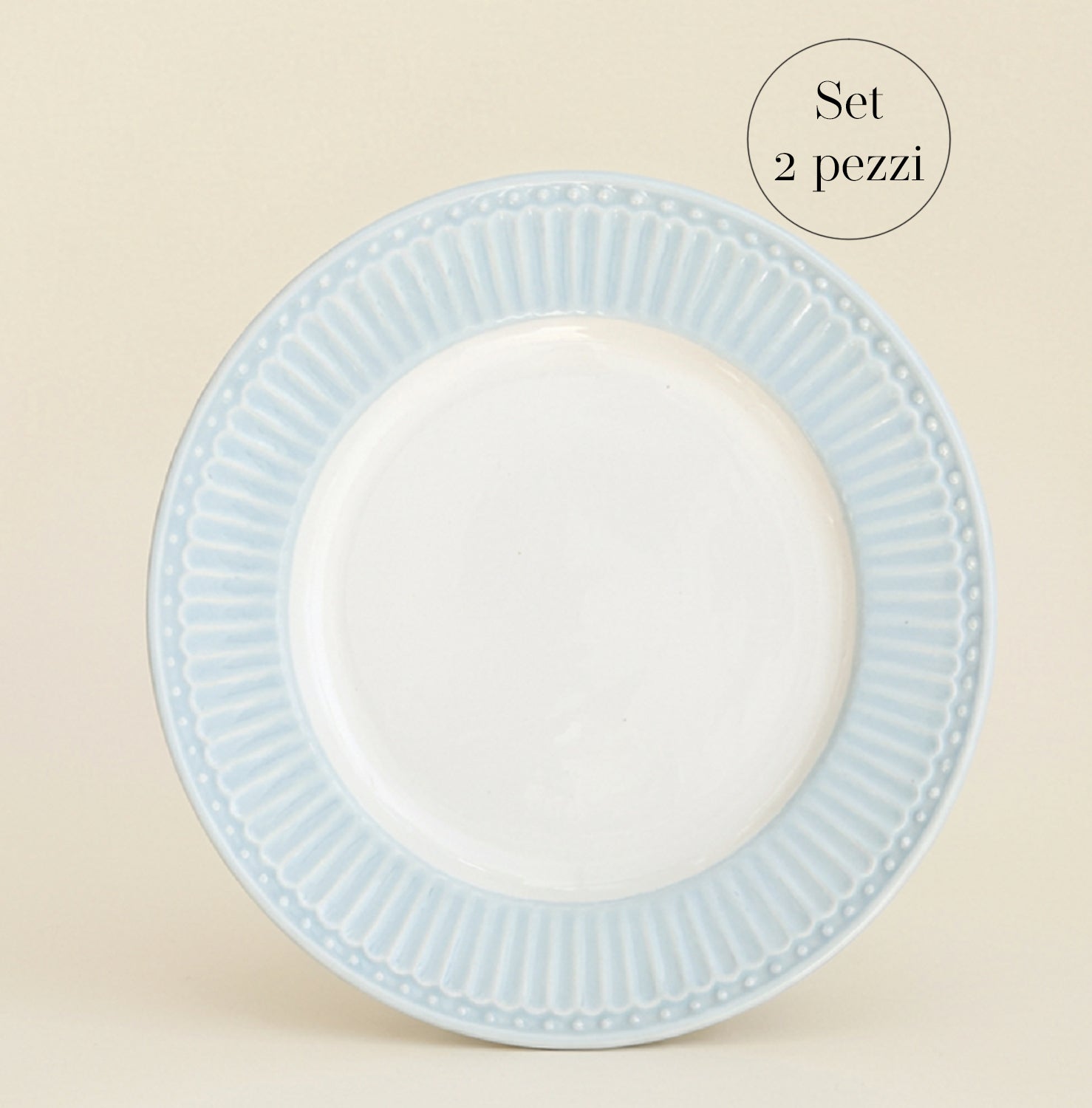 Set 2 piatti piani "Alice"