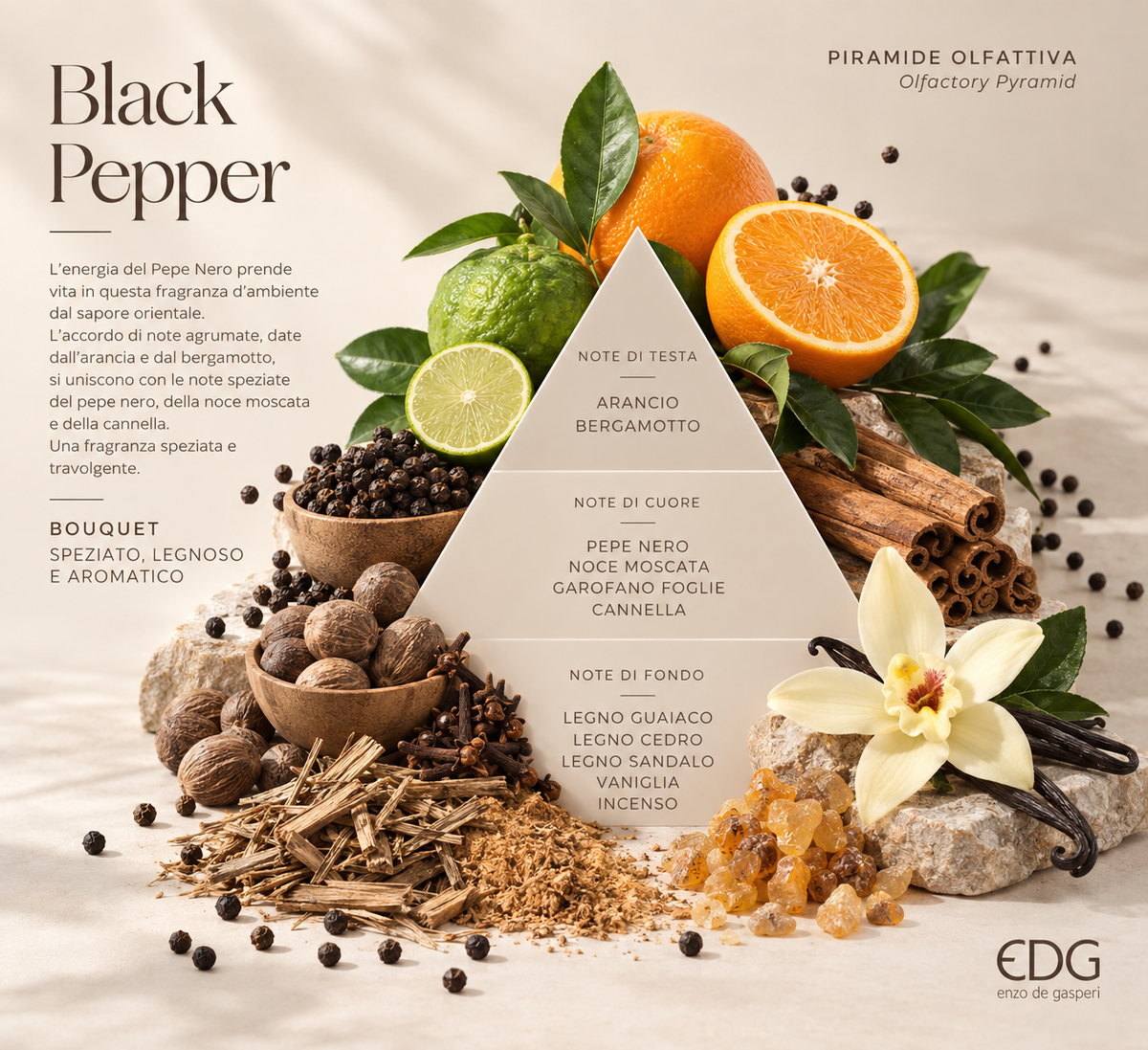 Cofanetto Magic EDG Forest Black Pepper con Diffusore 200 ml e Spray 100 ml