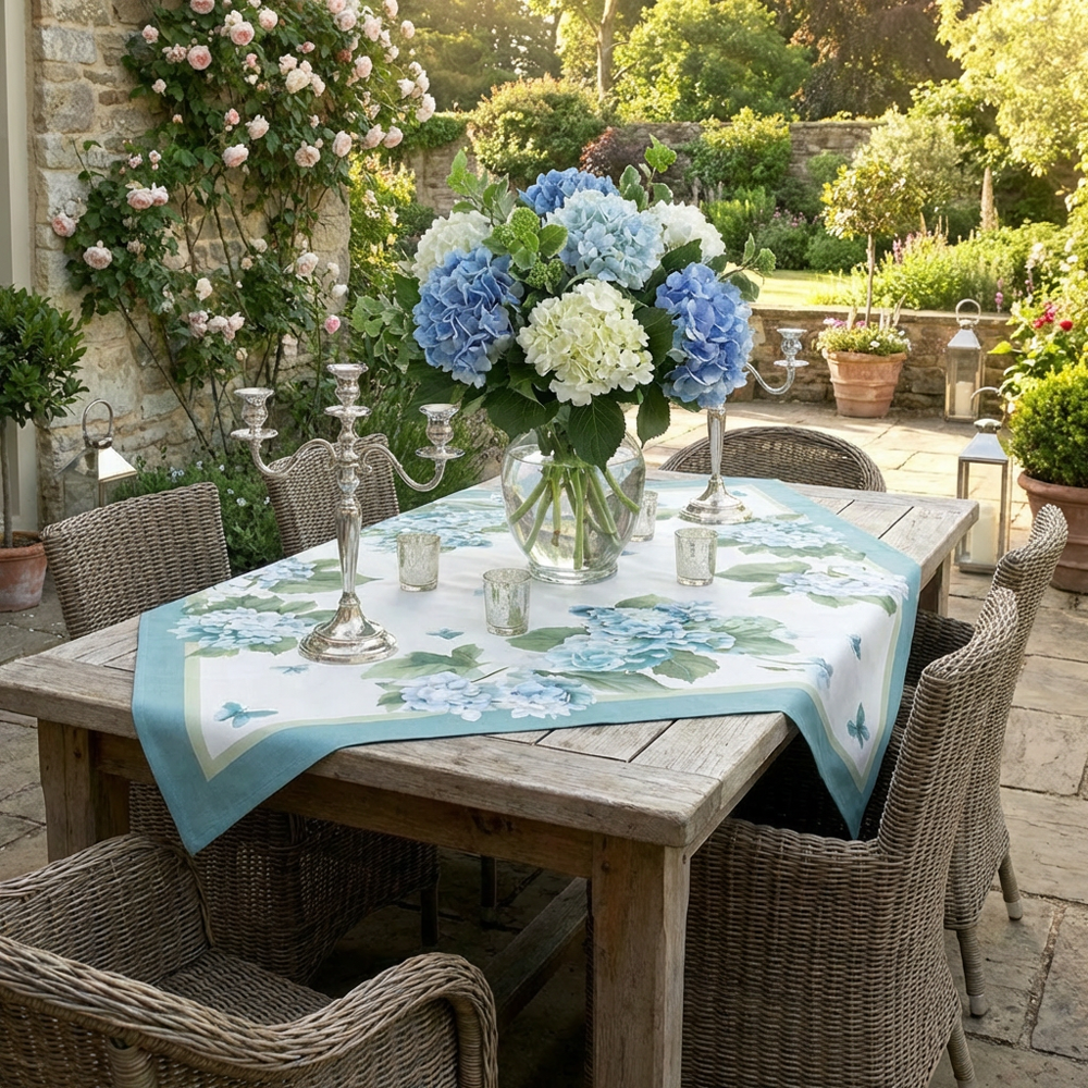 Tovaglia centrotavola Hydrangea 100x100cm