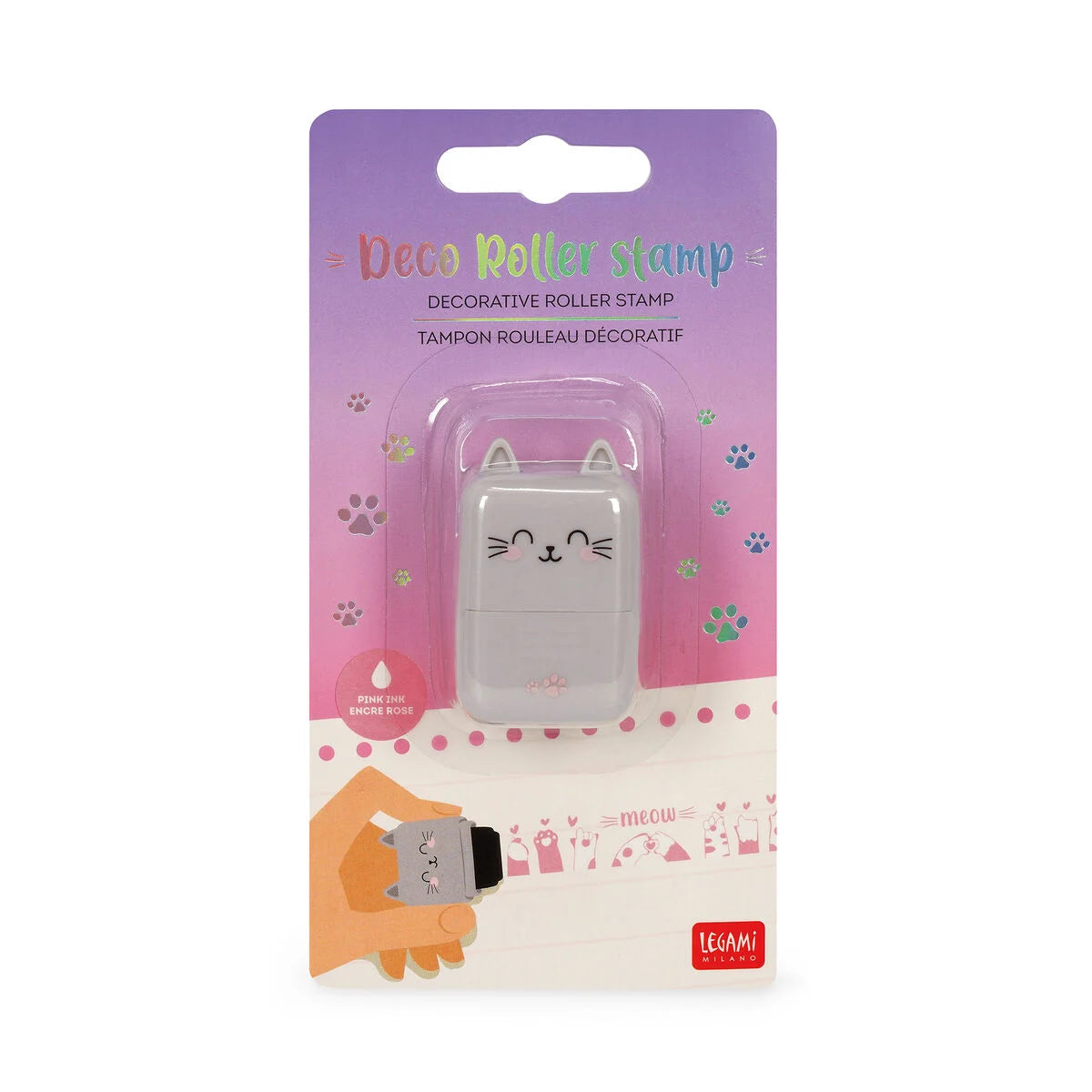 Timbro Decorativo a Rullo Legami Roller Stamp Kitty