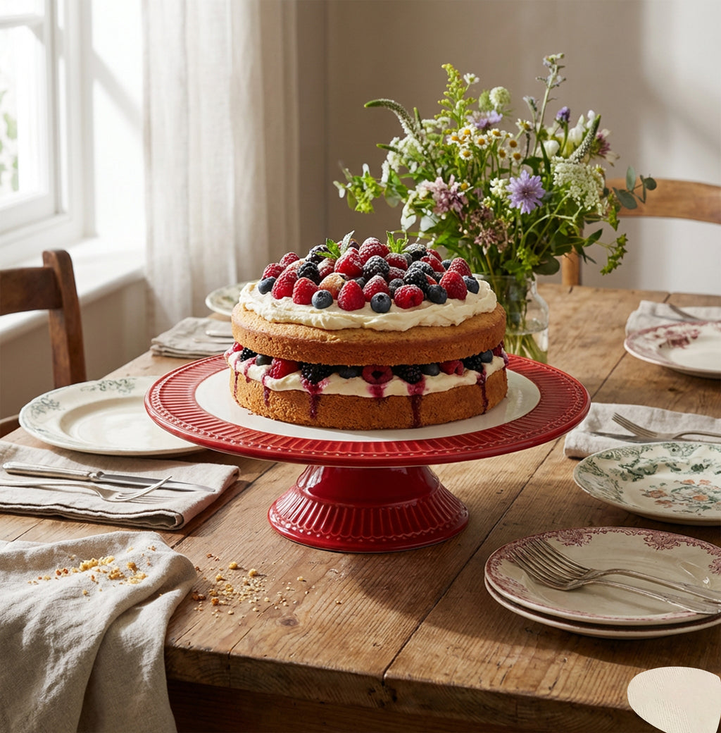 Alzata torta Alice rossa