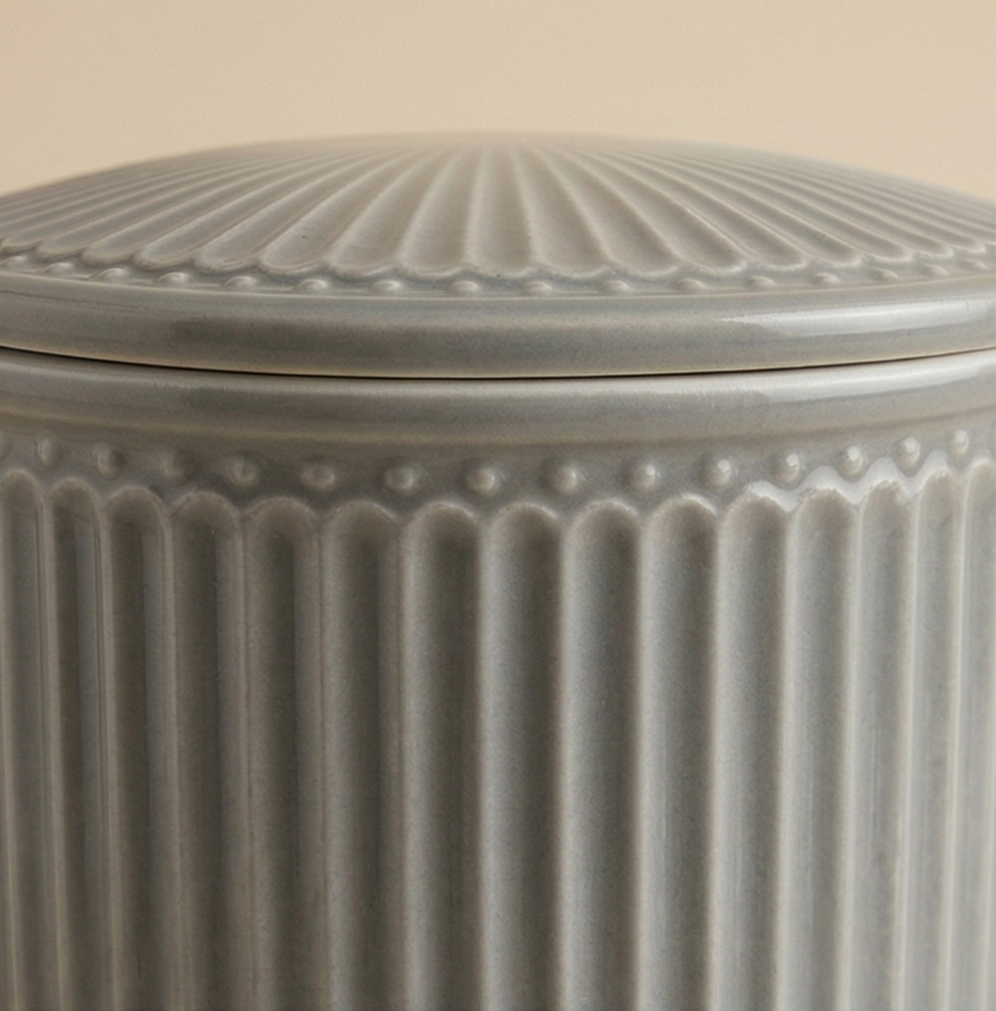 Barattolo Alice h.21 grigio