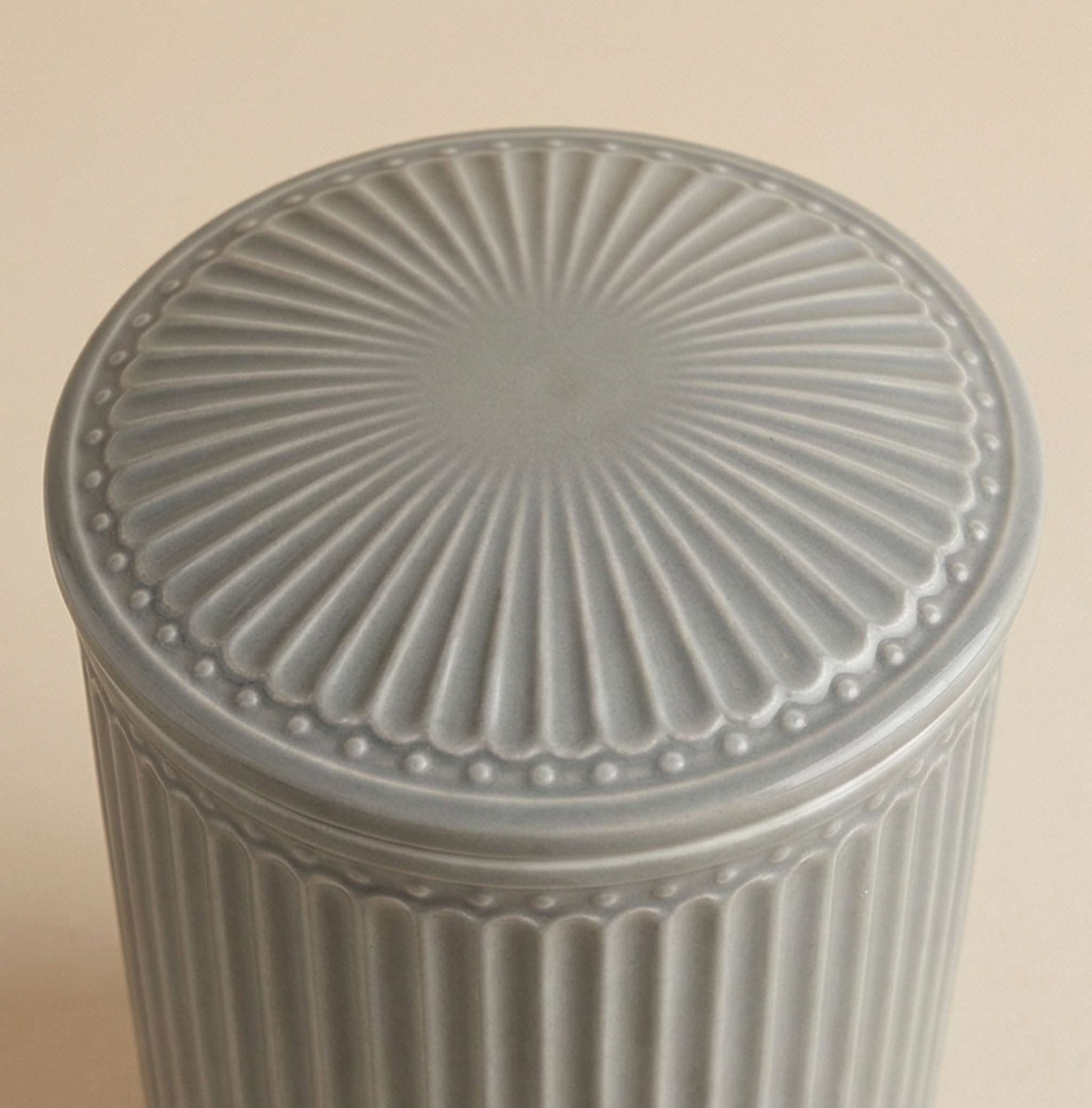 Barattolo Alice h.21 grigio