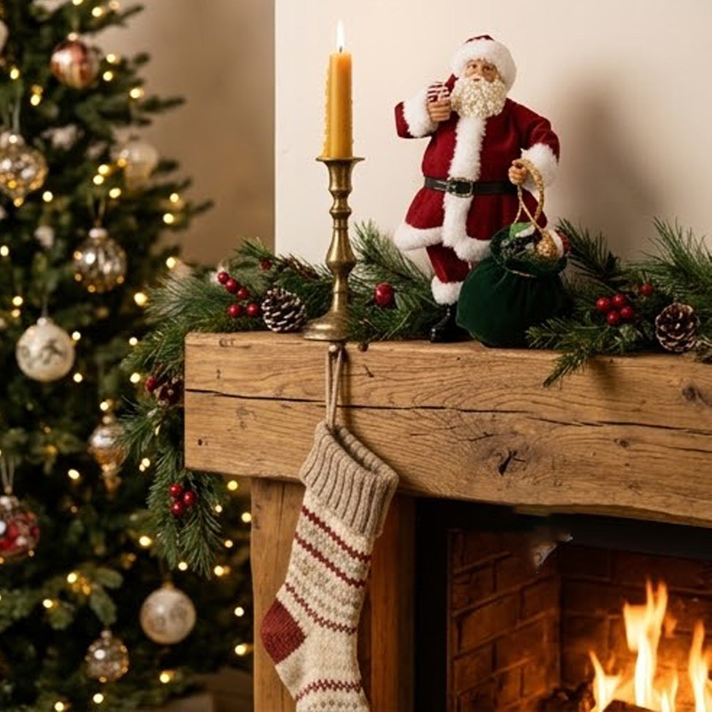 Babbo Natale Decorativo con gattino